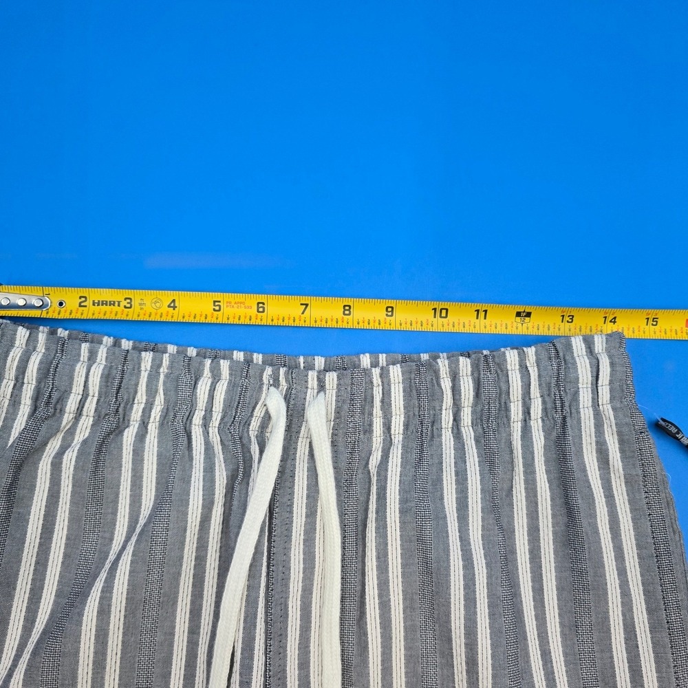 Public Record Salem Striped Textured Shorts Navy Blue White‎ Men's Medium NWT - Picture 6 of 8